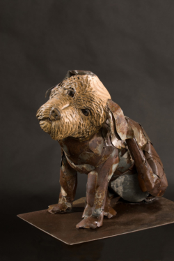Chien - Thierry Chollat sculpture Isère France