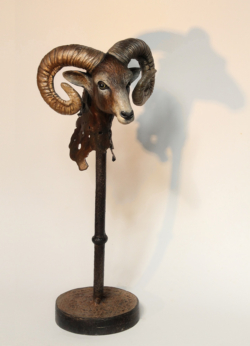 Mouflon Mouflon Fer, papier et étain ©Thierry Chollat