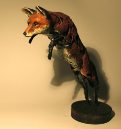 Renard Renard Fer, papier et étain ©Thierry Chollat