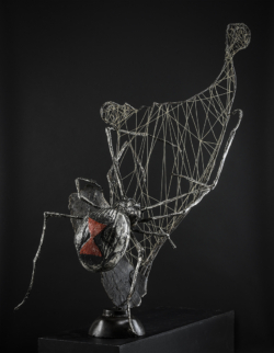 Soliloque Soliloque - araignée veuve noire, sculpture harpe en métal