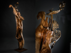 Orphée Orphée Lyre en fer et bois (magnolia) Interprétations d'instruments de Musique ©Thierry Chollat