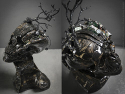 Impulsions racinaires - Musique électronique Impulsions racinaires - Musique électronique | Céramique, papier mâché | Sculpture instrument Thierry Chollat - France, photo Anthony Cottarel
