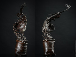 Caprices "Agitato" Caprices "Agitato" Violon en fer. L 46 x H 76 x l 41cm. Interprétations d'instruments de Musique ©Thierry Chollat