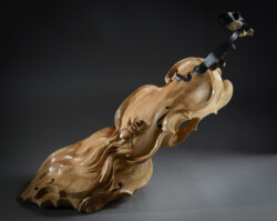 Infinitude Infinitude Violons en fer et bois(Tilleul) L68xH62xl24,5cm Interprétations d'instruments de Musique ©Thierry Chollat